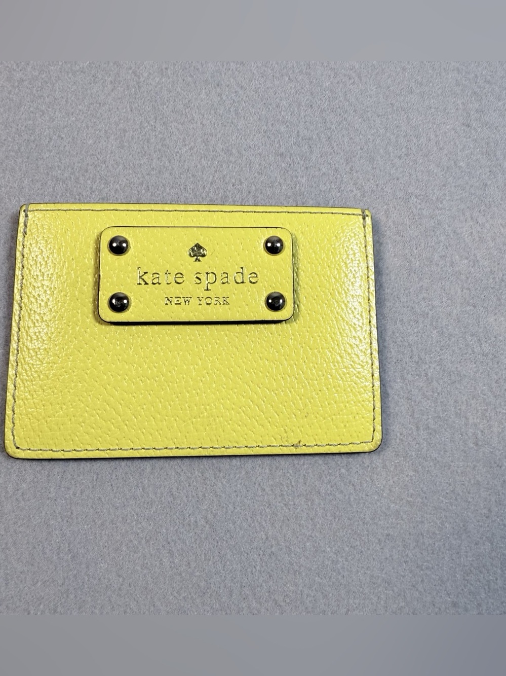 kate spade Yellow Card Holder Like New